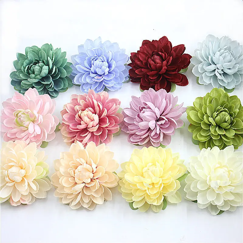 

Imitation Dahlia Peony Lotus Handmade Materials DIY Clothing Flower Aarrangement Living Room Wedding Decoration Wall Flower