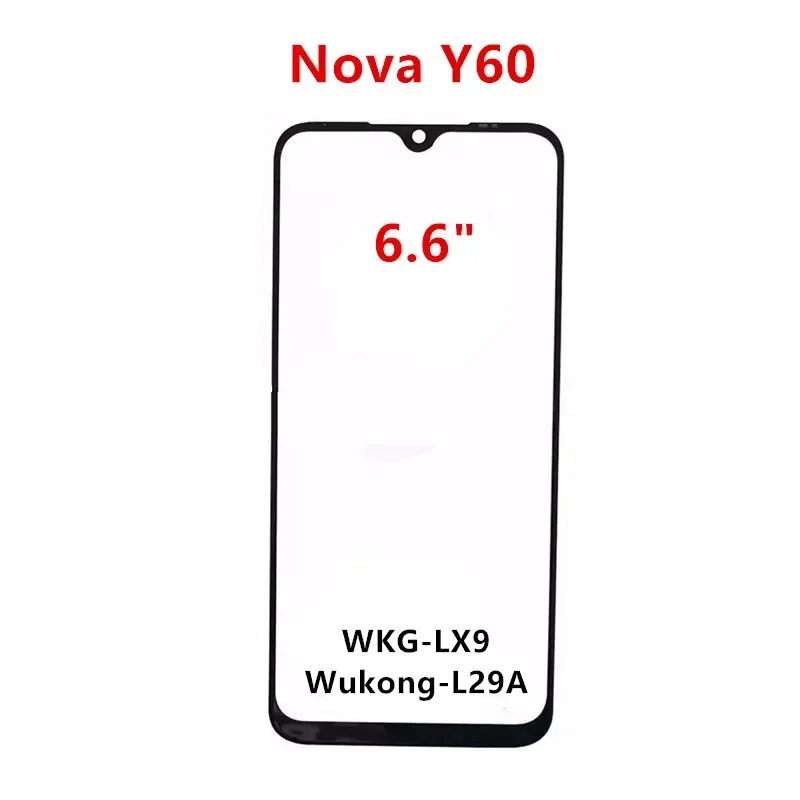 Touch Screen For Huawei Nova Y30 Y60 Y61 Y70 Y90 Front Panel LCD Display Outer Glass Cover Repair Replace Parts + OCA