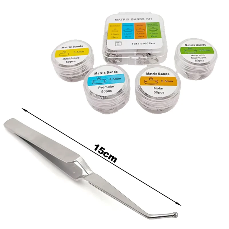 

Dental Matrix Holder Clamp Matrices Tweezer Matrix Bands Placement Sectional Matrix Forceps Dental Tools