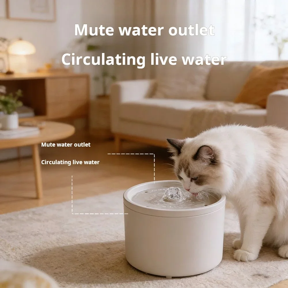 Cat Automatic Water Dispenser, Pet Ceramic Bowl, Dog Bowl Water Dispenser, Circulation And Flow Water Dispenser