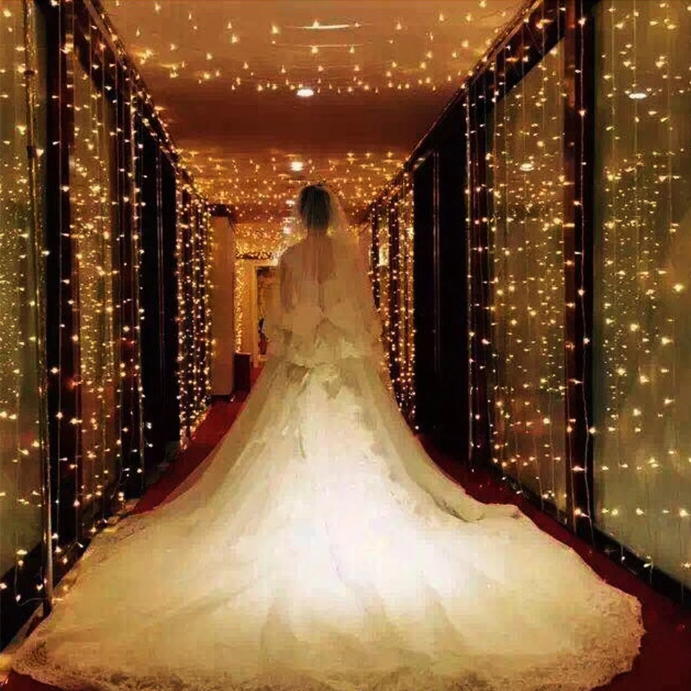 LED Curtain Light String 3M Remote Fairy Flash Lights String LED For Home Bedroom Window Lighting Wedding Party LED Decoration