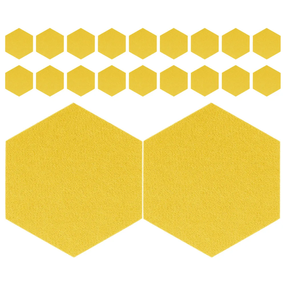

20pcs Decorative Board Hexagon Soundproof Panels Acoustic Wall Display Bulletin Home Hexagon Bulletin Board Office Bedroom