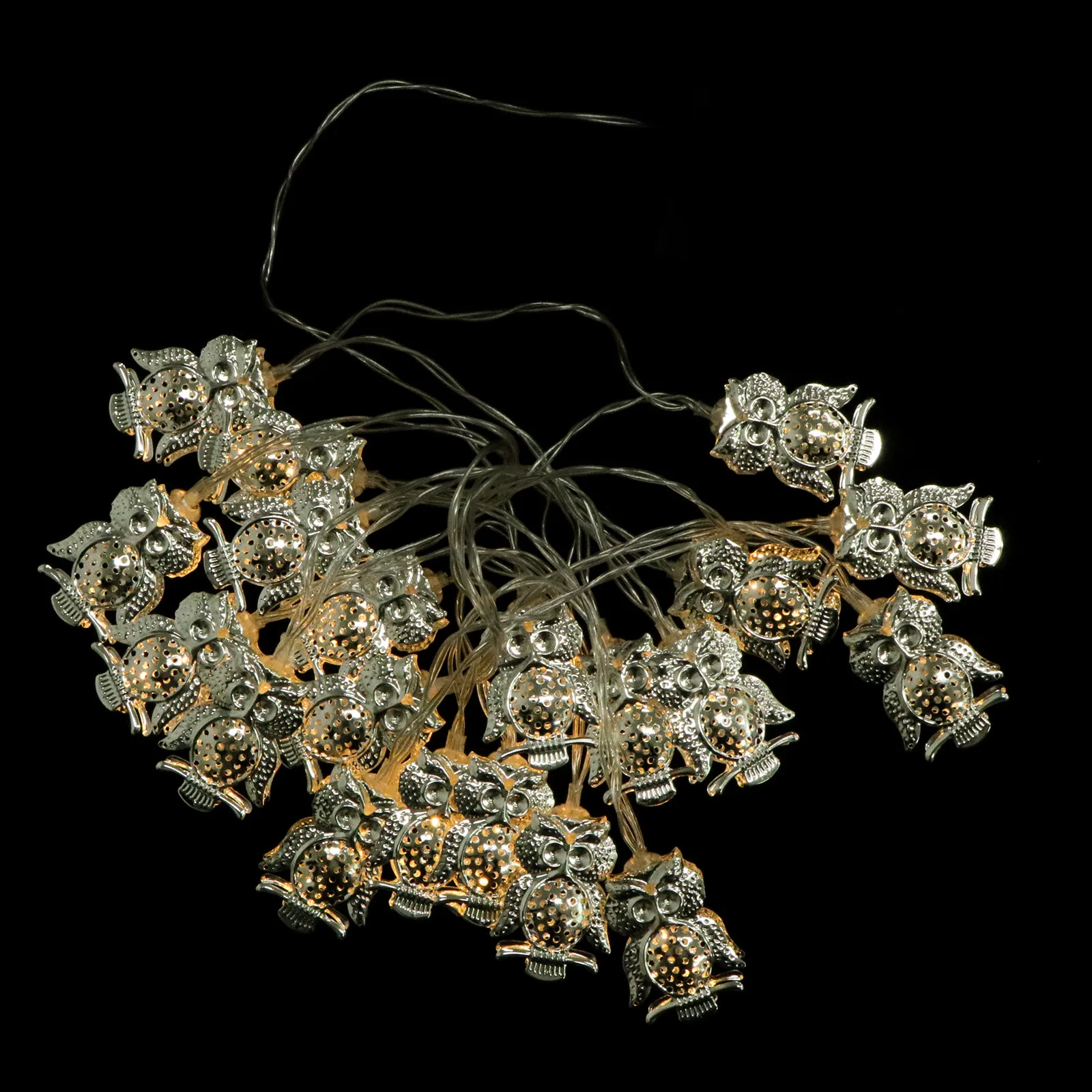 

Owl Themed LED Light String Warm White Operated Decor Lamp for Home Canteen Bedroom Halloween Wedding Atmosphere