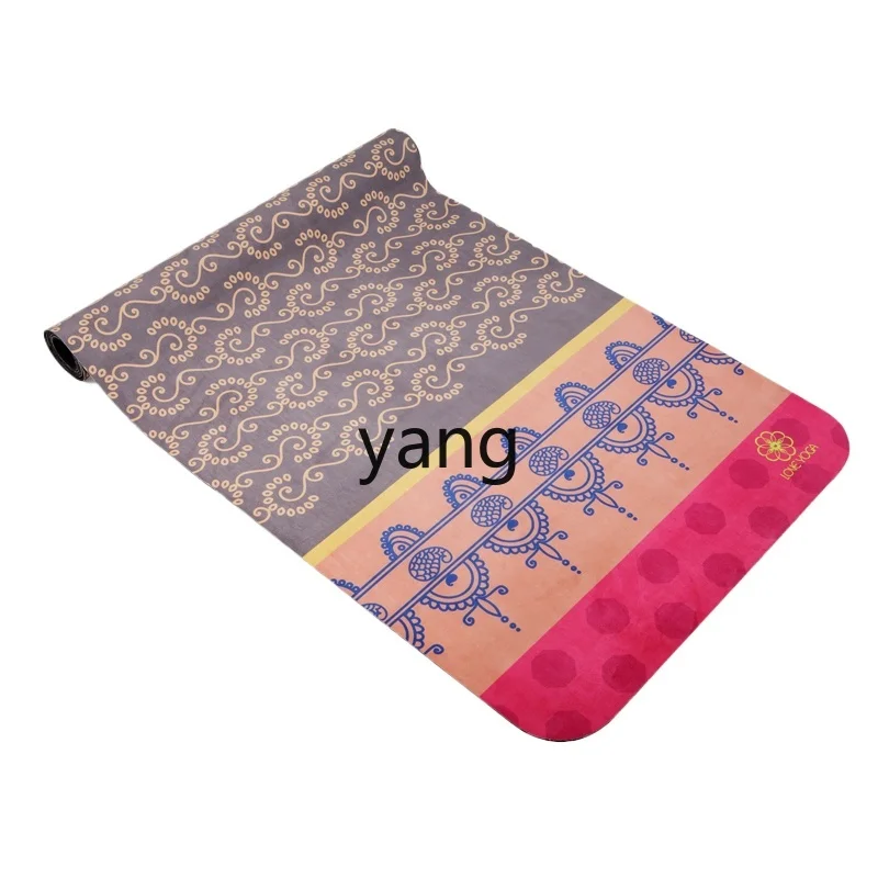 Yjq Yoga Mat Senior Non-Slip Fitness Deer Suede Natural Rubber Yoga Mat