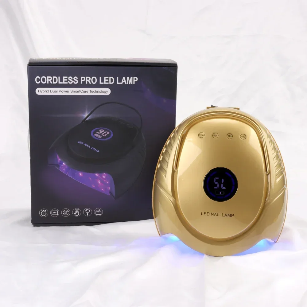 64 ワット充電式ネイルドライヤープロフェッショナル LED/UV ライトネイルマシンネイルランプタイミング機能ネイルアート機器ツール