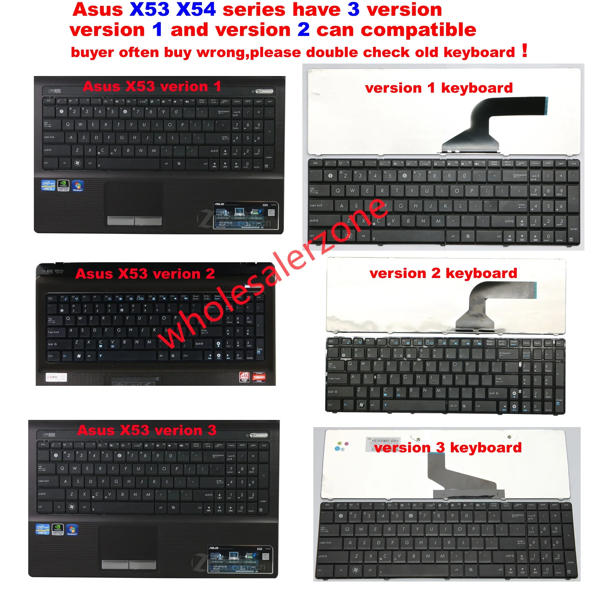 RU US keyboard for Asus X53U X53E X53E-XR1 X53E-XR2 K53U K53B K53BY K53T K53S K53SV K53E K53 K53Z K53SC K53X series laptop