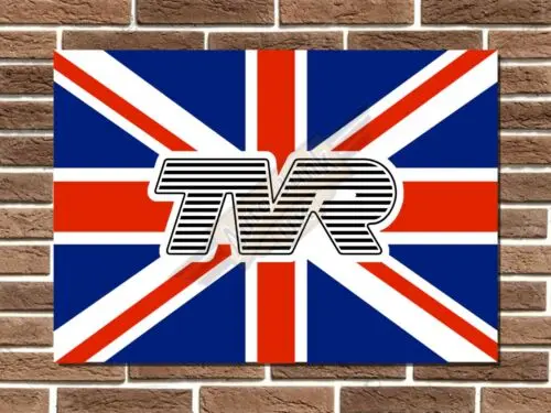 TVR Union Jack Metal Sign Garage Sign Griffith Tuscan Cerbera Chimaera Man Cave-Aluminum-tin sign