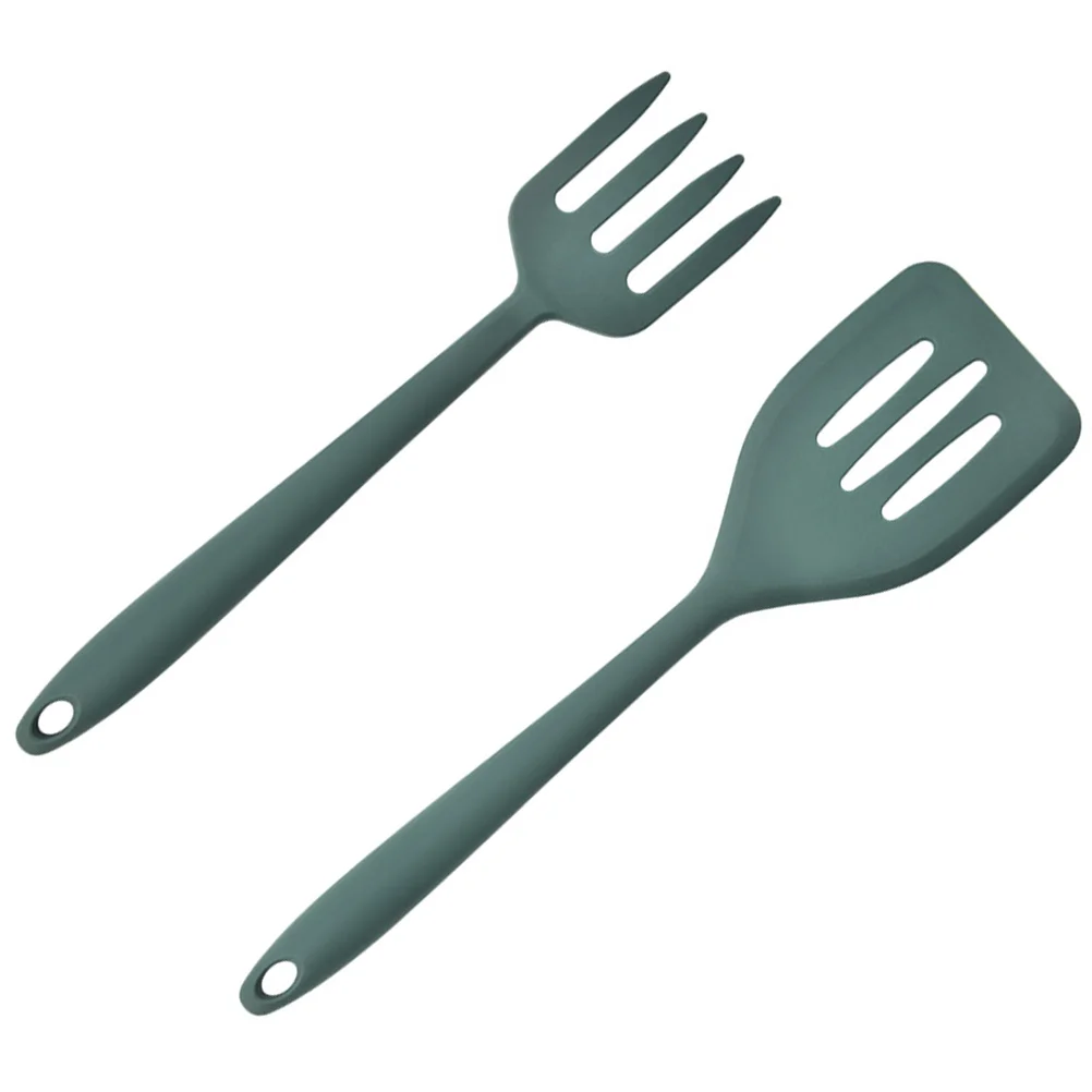 

Spaghetti Spoon Cooking Spatula Non-stick Silicone Fork Wok Kitchen Frying Supplies