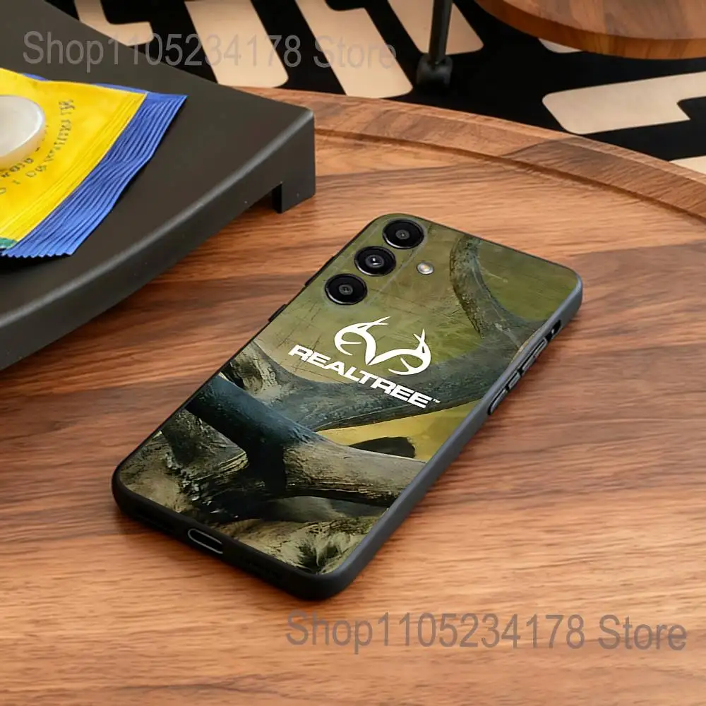 R-Realtree Real Tree Camo  Phone Case For Samsung S25,S24,S21,S22,S23,S30,Ultra,S20,Plus,Fe,Lite,5G Black Cover