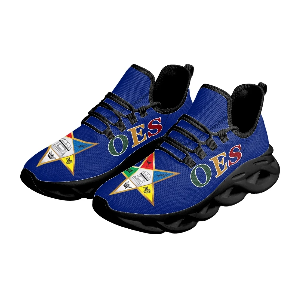 INSTANTARTS OES Sistars Order Of Eastern Design Comfort Platform Shoes Casual Mesh Sneakers Lightweight Running Shoes for Women