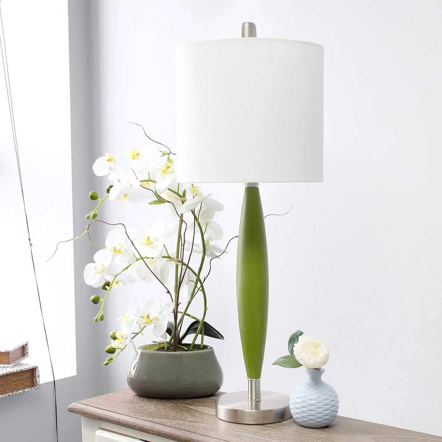 Elegante Tafellamp Groen Naaldprik Design Thuis Bureau Verlichting Minimalistisch Decor