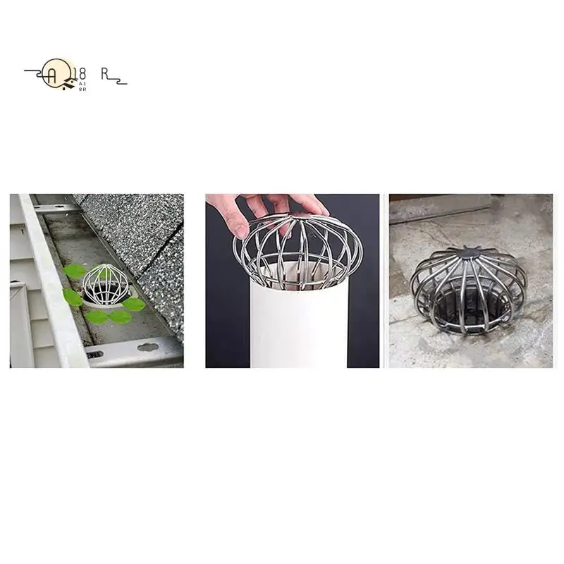 

A18R -2 Pack Gutter Guard, 304 Stainless Steel Filter Strainer For Stops Blockage Leaves And Debris