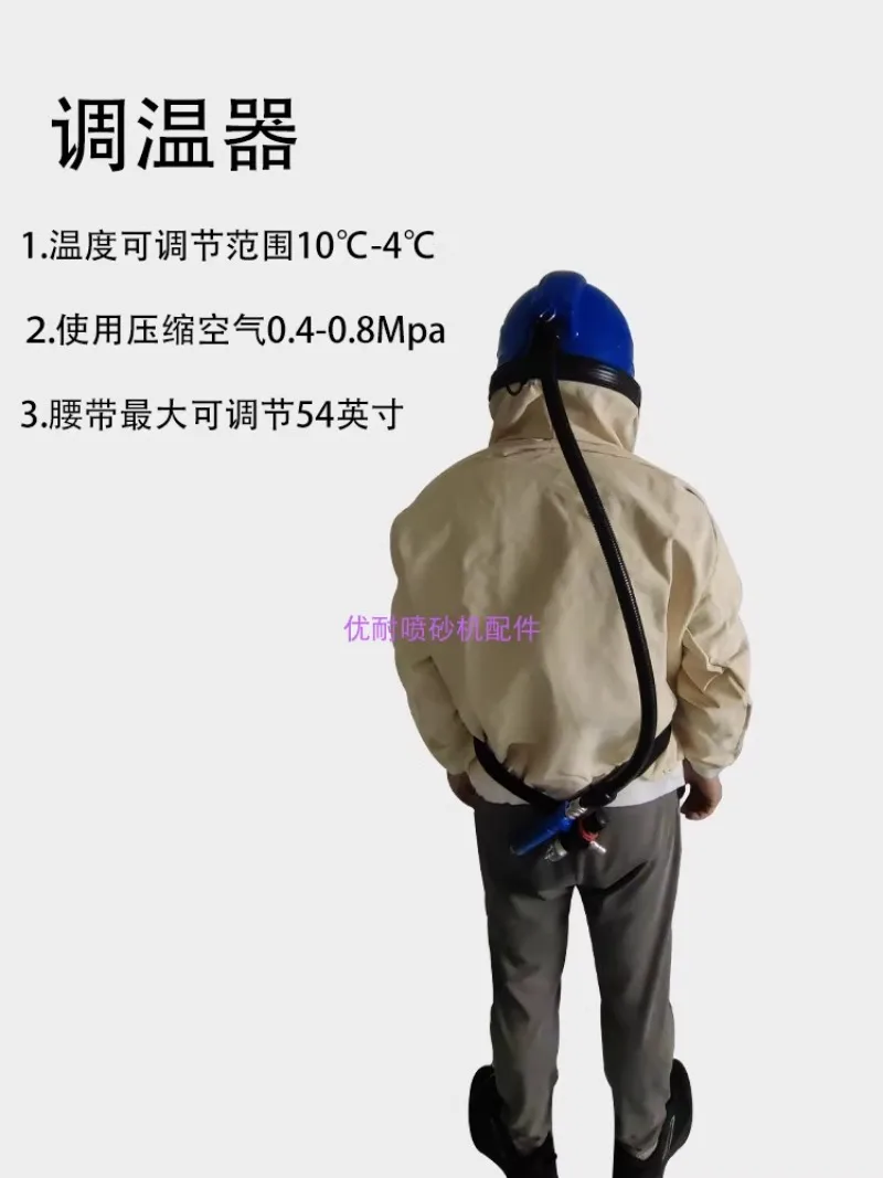 Sandblasting Oxygen Supply Safety Protective Mask Blue Glass Sandblasting Protective Helmet Sandblasting Cap