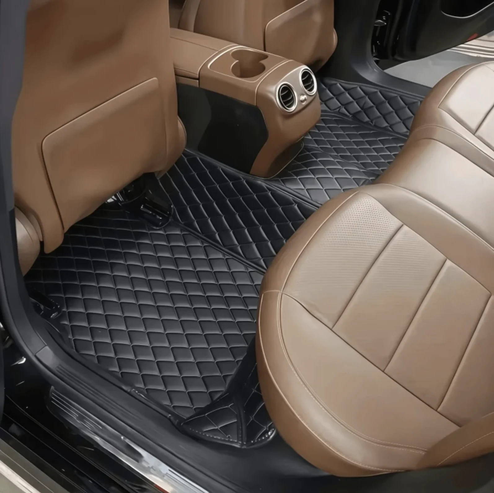Für Toyota RAV4 Linkslenker Kunstleder-Autofußmatten, 360-Grad-Hochkant-Schutzdesign für den Fahrzeuginnenraum – Detail 7