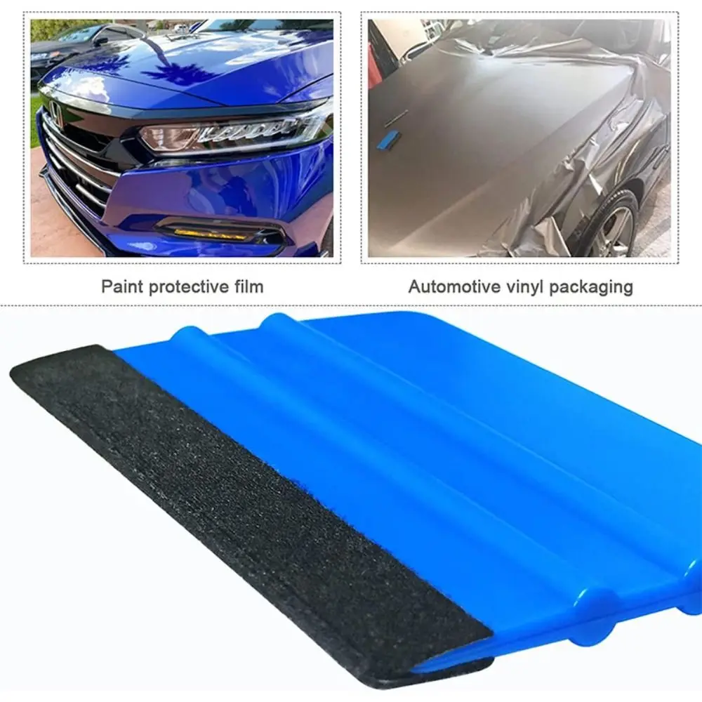 

Plastic Car Clean Vinyl Wrap Felt Squeegee New Car Accessories Fabric Felt Edge Carbon Film Stickers Decals Wiper Scraper Car