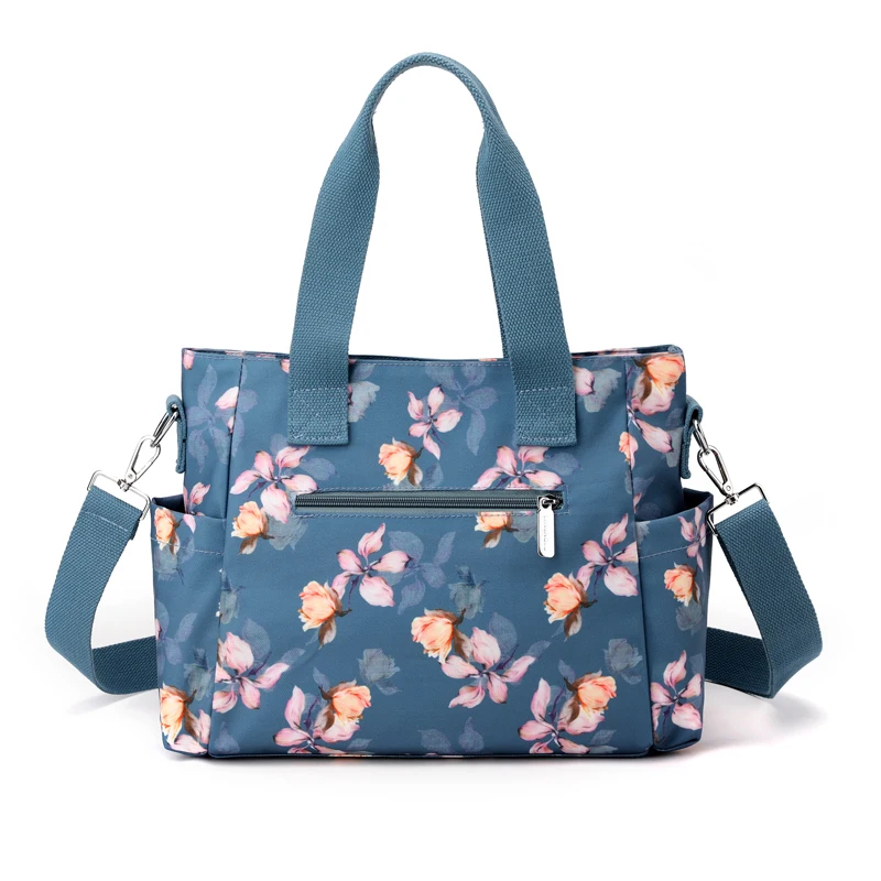 Wear-resistant fabric Women Shoulder Crossbody Bag Printed Flower Top-Handle Bags Female Large Capacity Tote bag Handbags