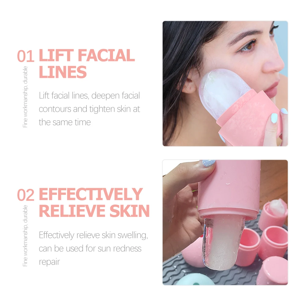

Silicone Ice Face Roller Facial Massage Tool for Skin Care Sun Redness Repair Durable Compact Lightweight Easy to Use Fitness