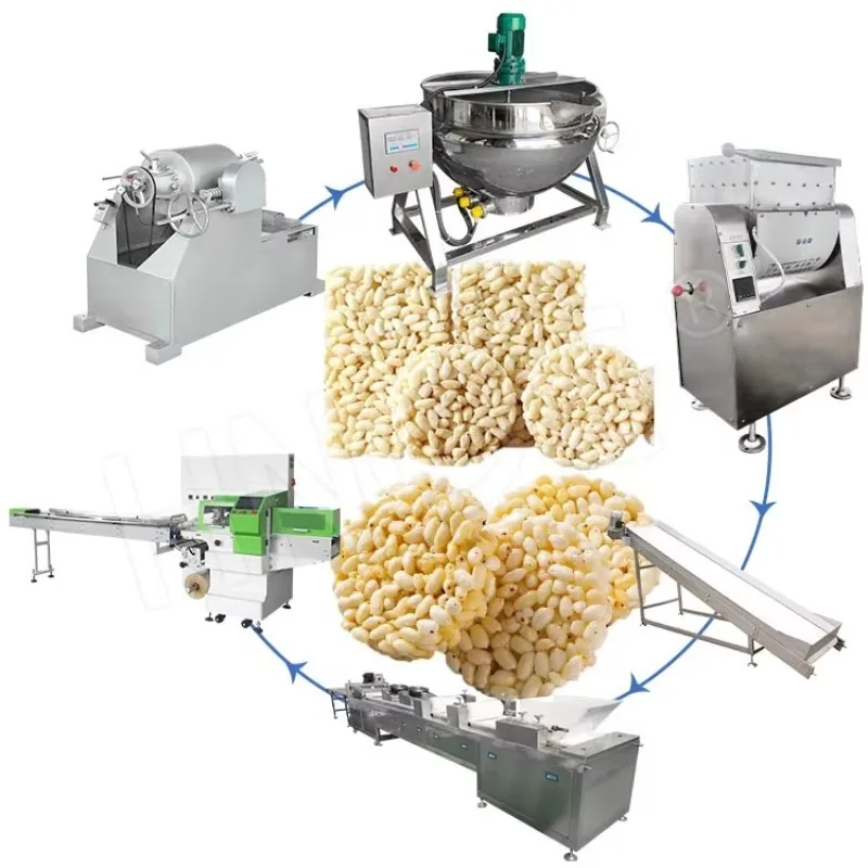 Commercial Energy Bar Production Line Automatic Cereal Bar Making And Cutting Equipment Customized