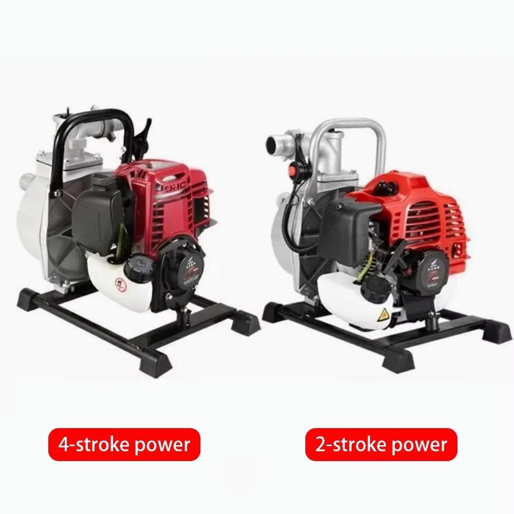 Gasoline Engine Water Pump Four Stroke Booster Pump Agricultural Irrigation Household High-Pressure Gasoline Self-Priming Pump