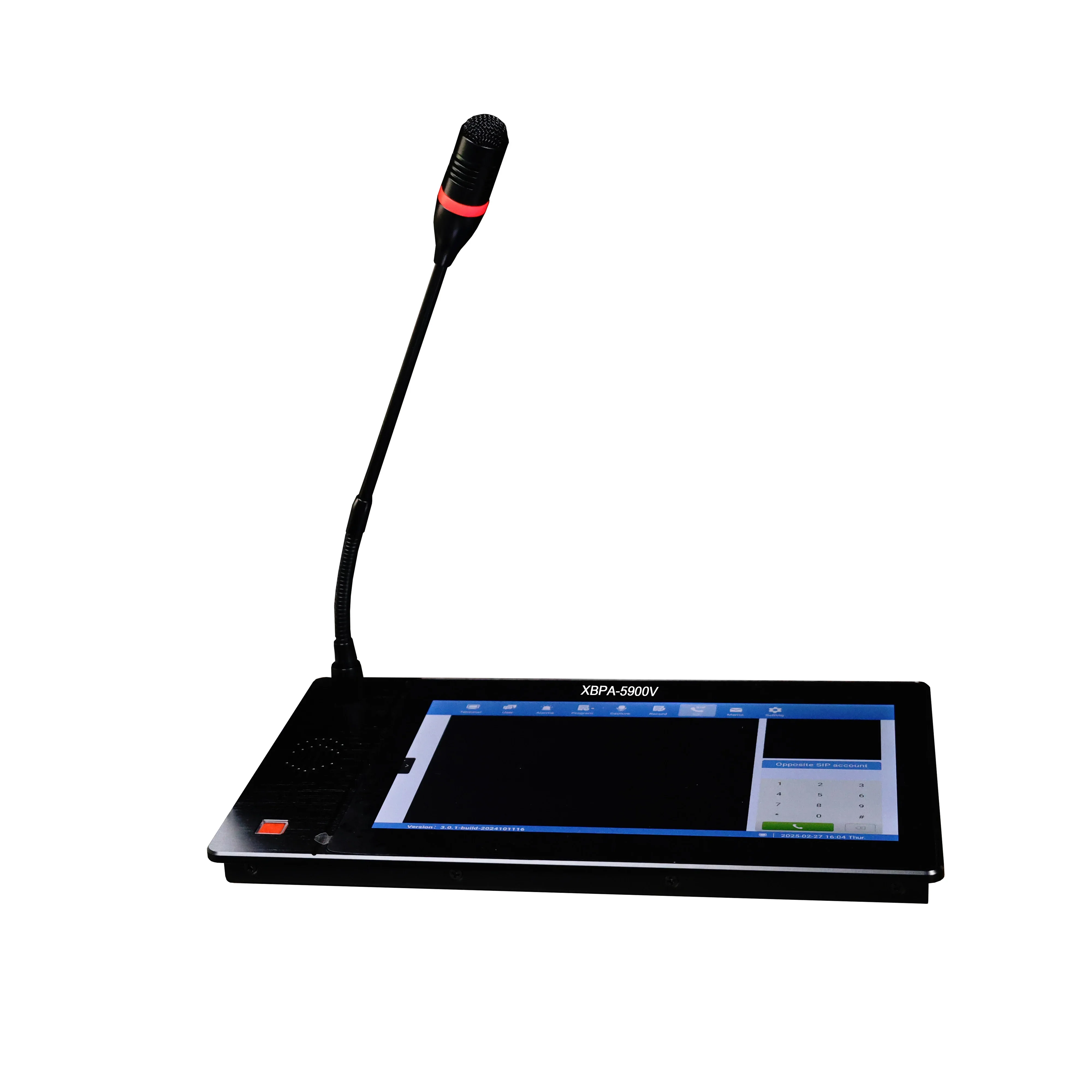 Système d'interphone IP hôte de Microphone XBPA-5800B, caractéristiques de réinitialisation de Vision nocturne, prise en charge de l'accord SIP, fournisseur d'équipement fabriqué