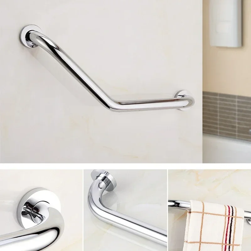 2pcs 43cm Heavy Duty Bathroom Bathtub Hand Rail Grab Safety Non-slip Disability Handle Grip Toilet Handrail