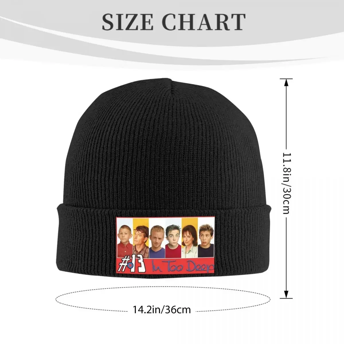 Malcolm en el medio SUM41 gorros Punk gorros hombres mujeres Hip Hop Kpop Skullies gorros Otoño Invierno gorros suaves cálidos