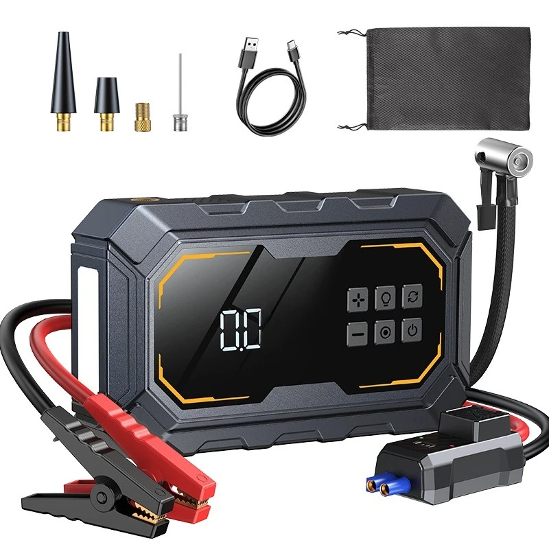Emergency Start Power Supply Vehicle Air Pump Portable Wireless Air Pump