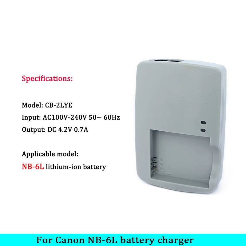 CB-2LYT CB-2LYE ładowarka do canona baterii PowerShot D10,D20,D30,S90,S95,S120,SD770,SD980,SD1200,SD1300 NB-6L NB-6LH