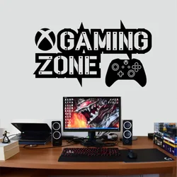 X-box Gamer Gaming Zone Controller Wall Decal Kids Room Decoration Art Vinyl gift Sticker Game Room Decoration Y269