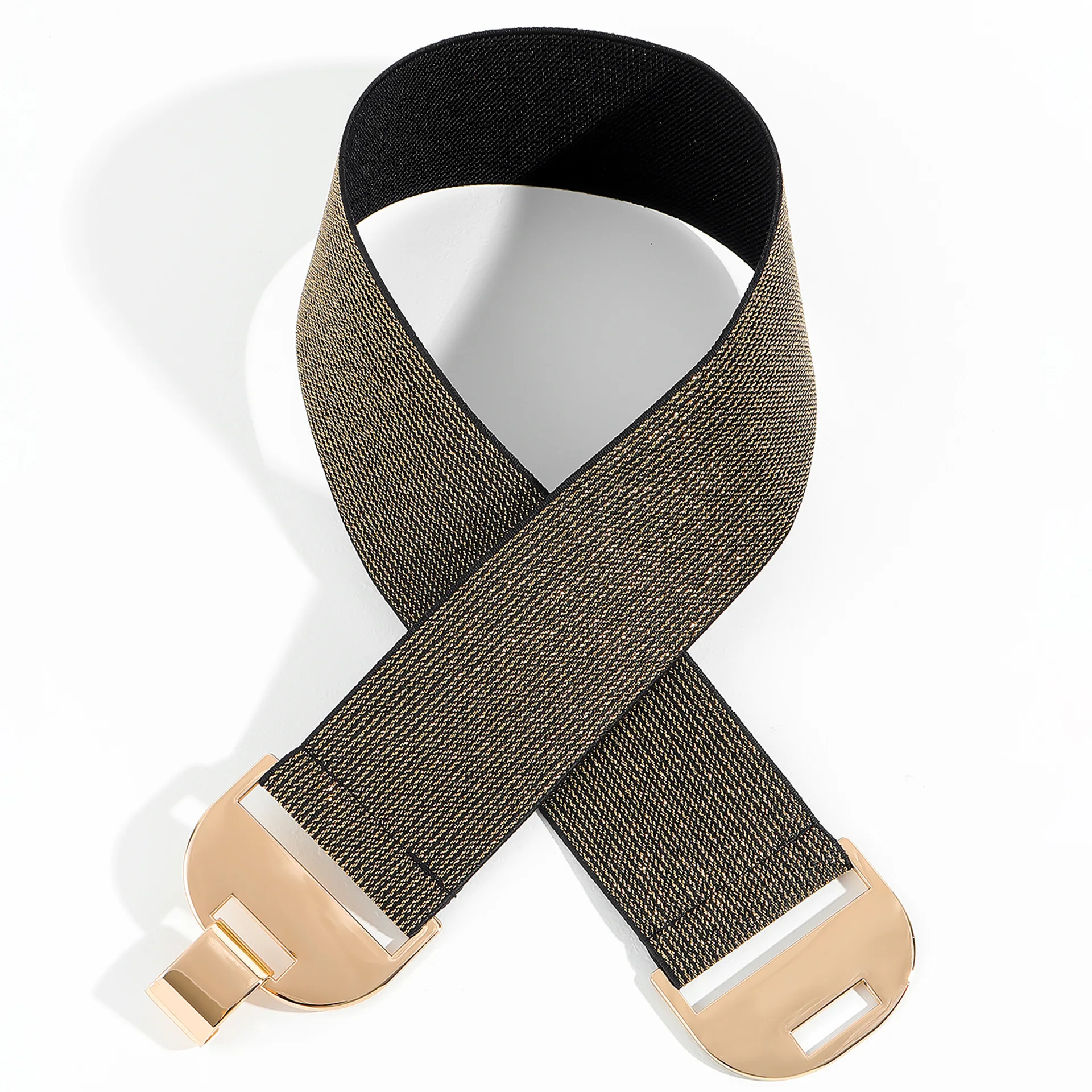 Letni Nowy PP Trawa Pas Biodrowy Damski Elastyczny Tkany Elastyczny Pasek Personalizowany Gładki Geometryczny Klamra Uniwersalny Pasek