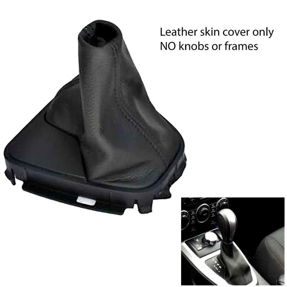 Manual Black Stitch Gear Stick Gaiter Leather For Land Rover Freelander Mk2 2006-2014