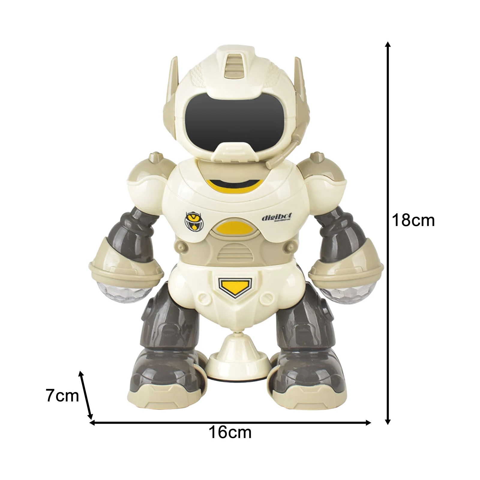 Electric Intelligent Robot Toys Practical Cartoon Electronic Toy Sound and Light Robot Dancing Robot Toy for Children Girls Boys