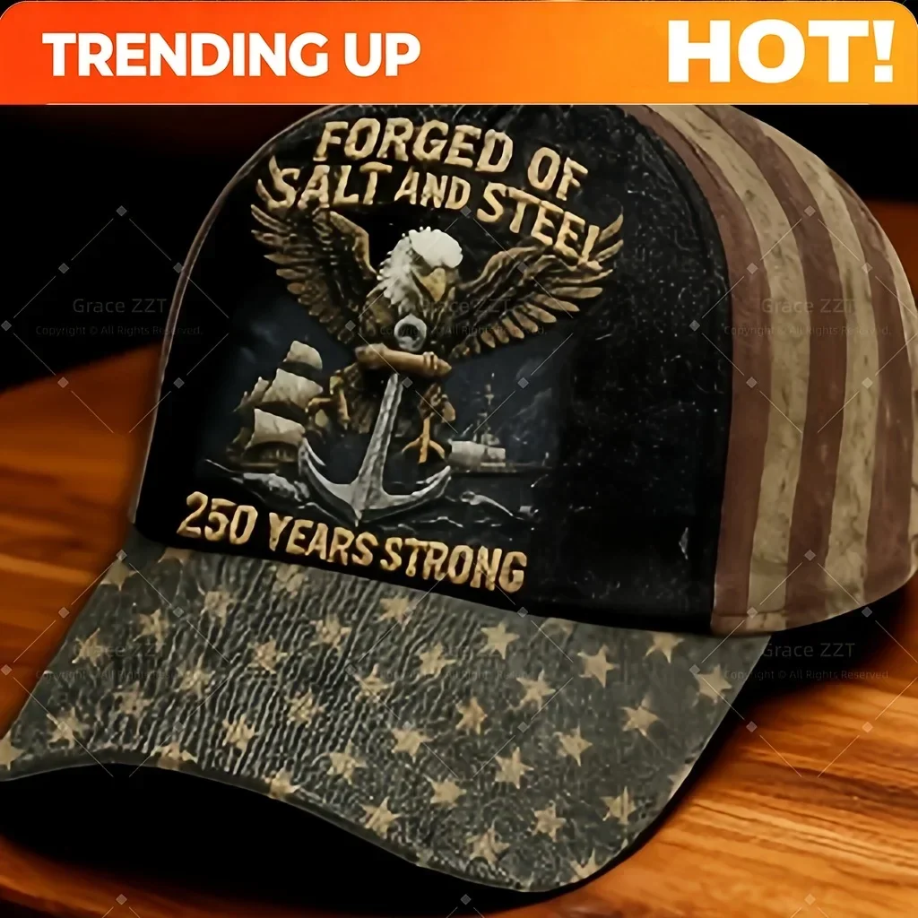 Customization 250th Anniversary Flag Cap - Adjustable Breathable Hat Suitable For 4th Of July, 3D Printed Design With National E