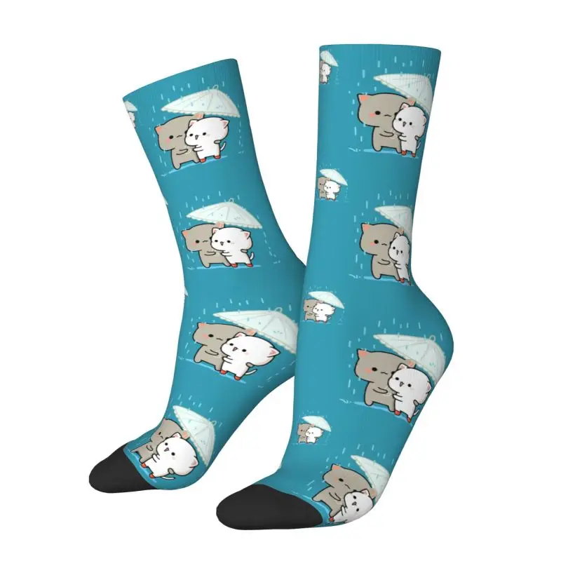 Chaussettes Mochi Cat Peach et Goma pour hommes, chaussettes provoqué unisexes, impression 3D mignonne