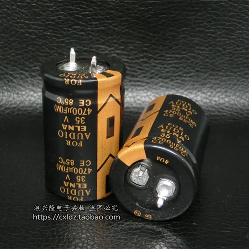 10pcs-new-original-35v4700uf-genuine-elna-for-audio-35v-4700uf-audiophile-audio-electrolytic-capacitor-25-40mm
