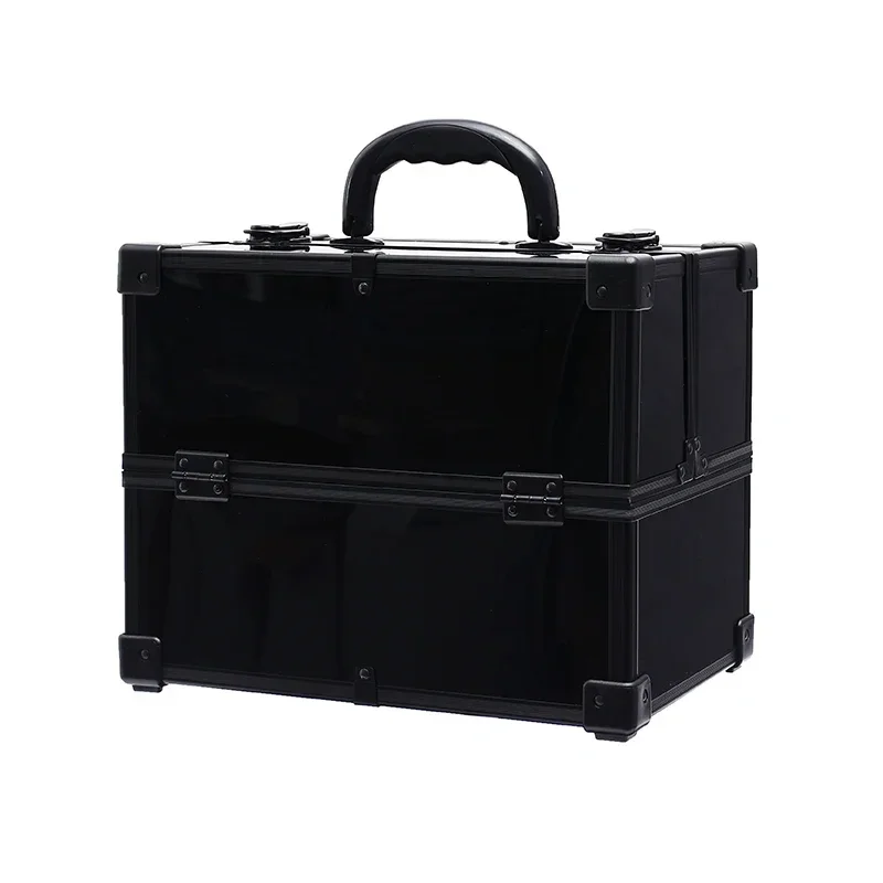 Large-capacity Washable Makeup Organizer Cosmetic Case Professional Beauty and Nail Tool Storage Box Suitcase