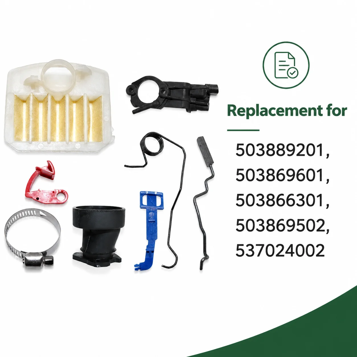 Intake Manifold Clip Throttle Spring Control Switch Shaft Replaces 503866301 503869502 For Husqvarna 346XP 353 Chainsaw Parts