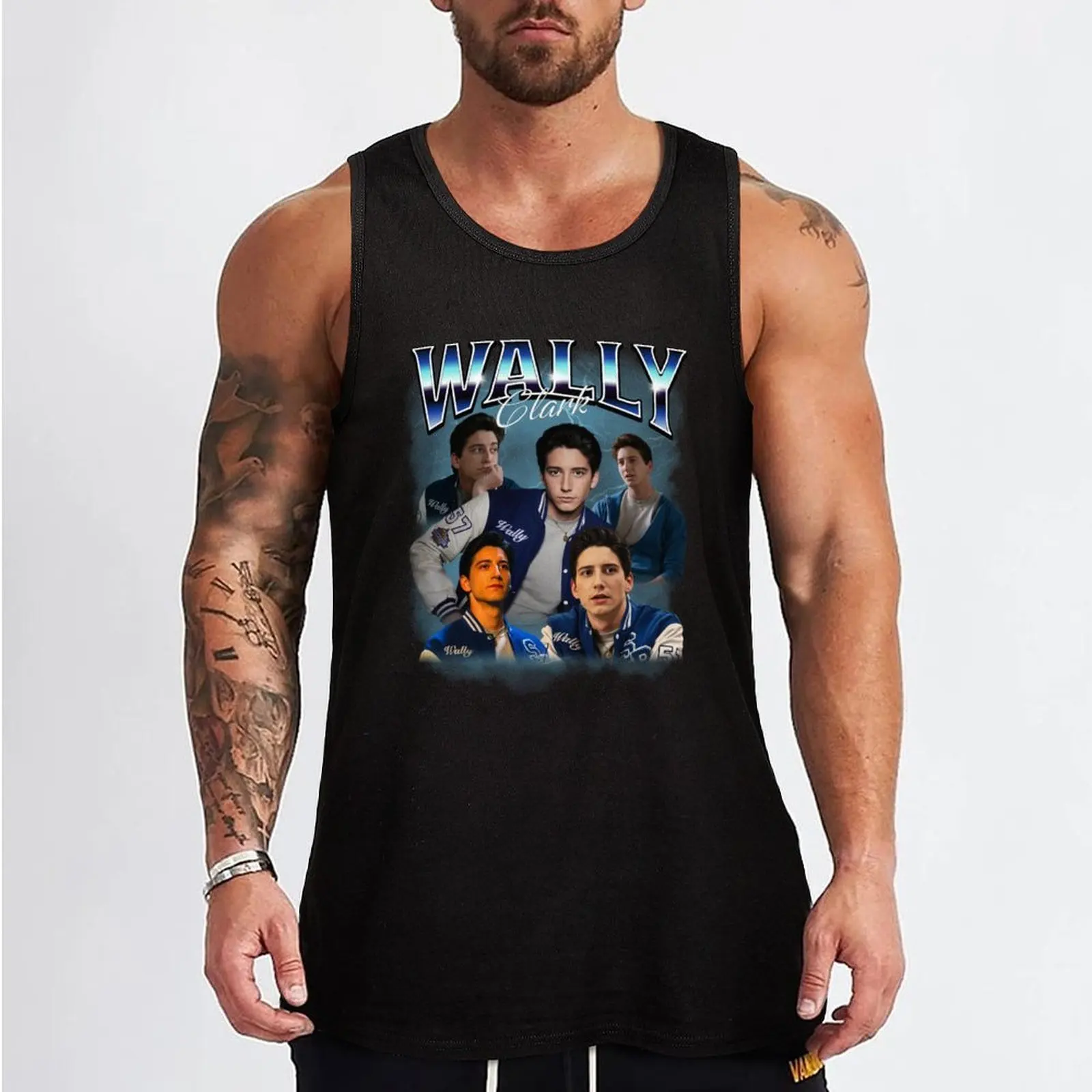 Y2K Wally Clark - School Spirits Tank Top Minimal Print Tank Top Simple Graphic Sleeveless
