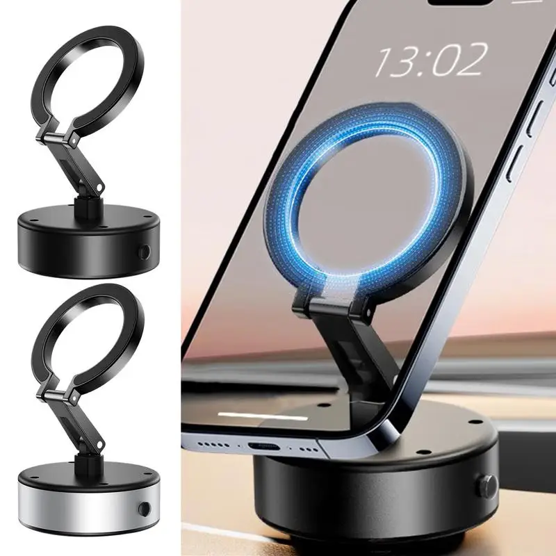 

Dashboard Phone Holder Dashboard Magnetic Mount For Phone Portable Vacuum Suction Phone Holder For Car Walls Tiles Mirrors Glass