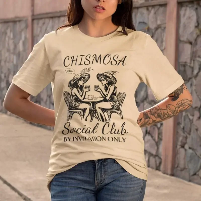 T-shirt Chismosa Social Club Latina, Cafecito y Chisme, héritage hispanique