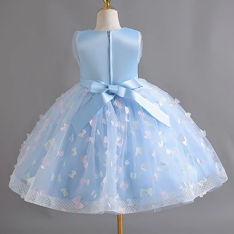 Girls Princess Flowers Elegant Weddings Dress Party Princess Dress Kids Clothes Girls Dresses for Christmas New Year custumes