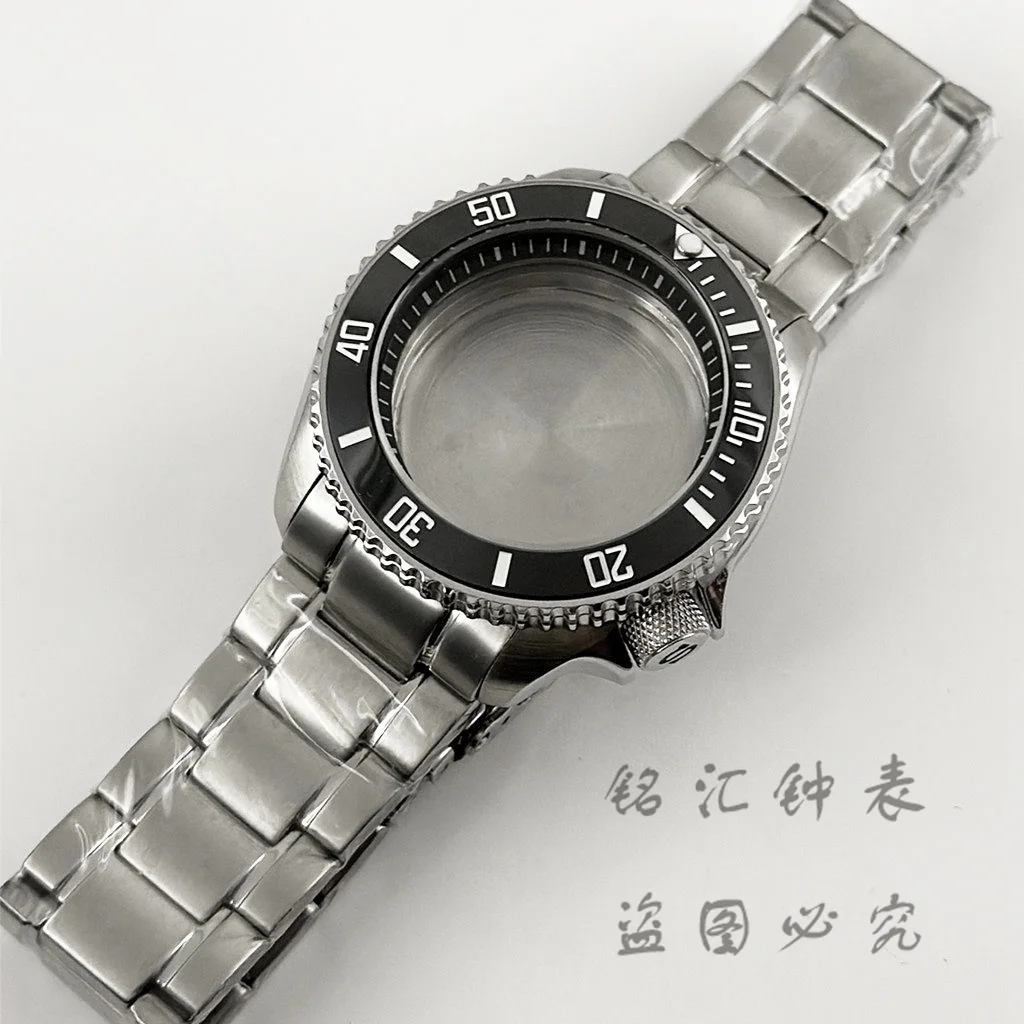 

NH35 42 мм SKX Черное кольцо Корпус часов Дайвинг Безель Браслет из нержавеющей стали для NH34 NH35 NH36 NH38 Механизм 28,5 мм Моды циферблата
