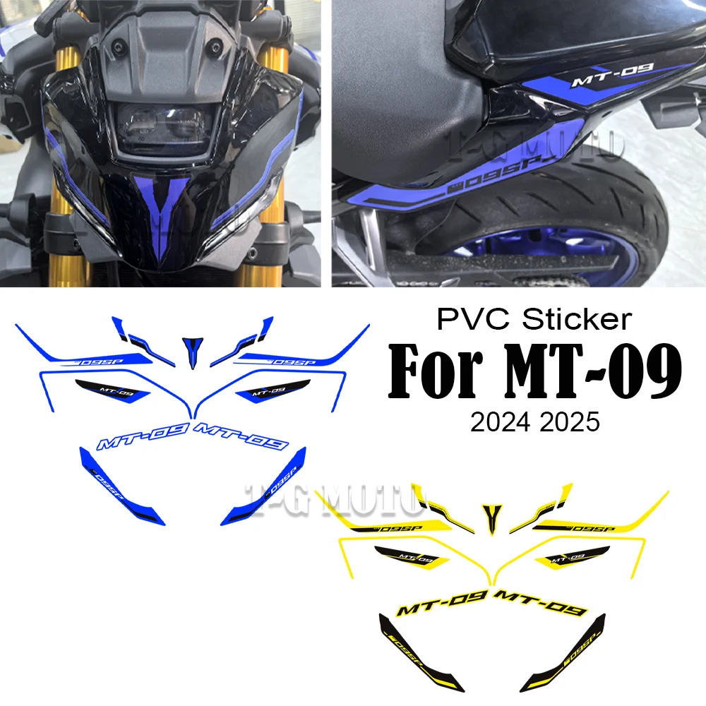 

For Yamaha MT-09 MT09 MT 09 SP Motorcycle Tank Swing Arm Stickers Decals Fairing Front Face Fender 2024 2025 2026