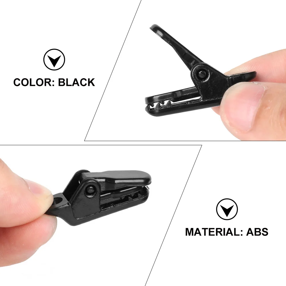 

50pcs Windproof Crocodile Clips Camping Tent Tarp Heavy Duty Fastener Portable Outdoor Shelter Accessories Black