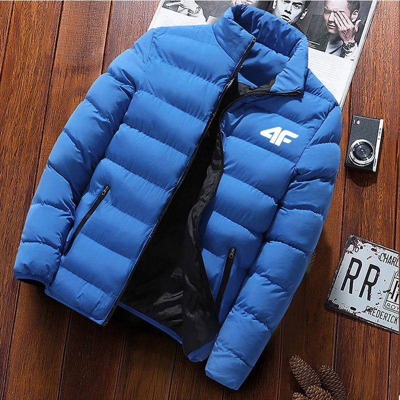 2023 New Winter Long Sleeve Cotton Coat Zipper Jacket Men\'s