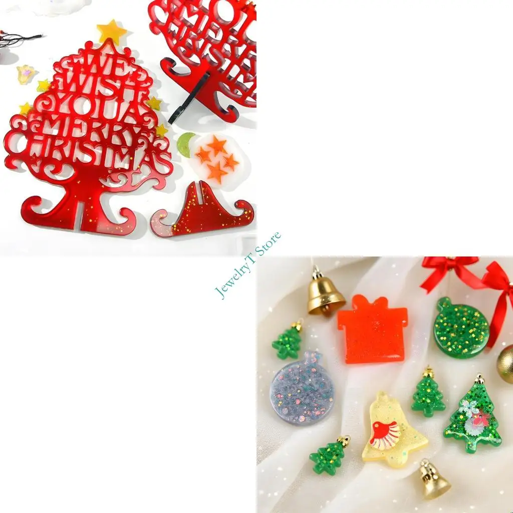 

LX9D Silicone Figurines Decorating Moulds Silicone Texture Christmas Tree