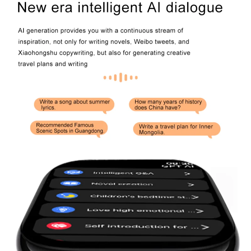 جهاز مراقبة معدل ضربات القلب الجديد لعام 2025 لأجهزة Apple وAndroid وصحة المرأة والجنسين و100 وضعًا رياضيًا وتشغيل الموسيقى ووجه ساعة Ai #5