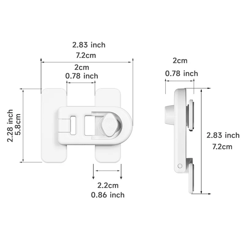 2/4 Buah Set Kunci Kulkas Perlindungan Keamanan Bayi Pintu Oven Microwave Kunci Kabinet Laci Loker Pengaman Barang Keselamatan Bayi