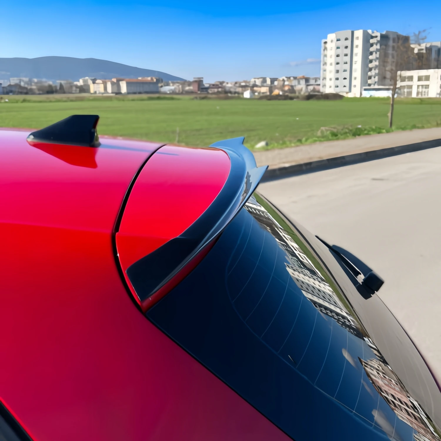 

Maxton Design Gloss Black Car Rear Roof Spoiler Wings For Seat Ibiza FR Standard Mk5 2017-2021 Tuning Rear Spoiler Caps Bodykitd