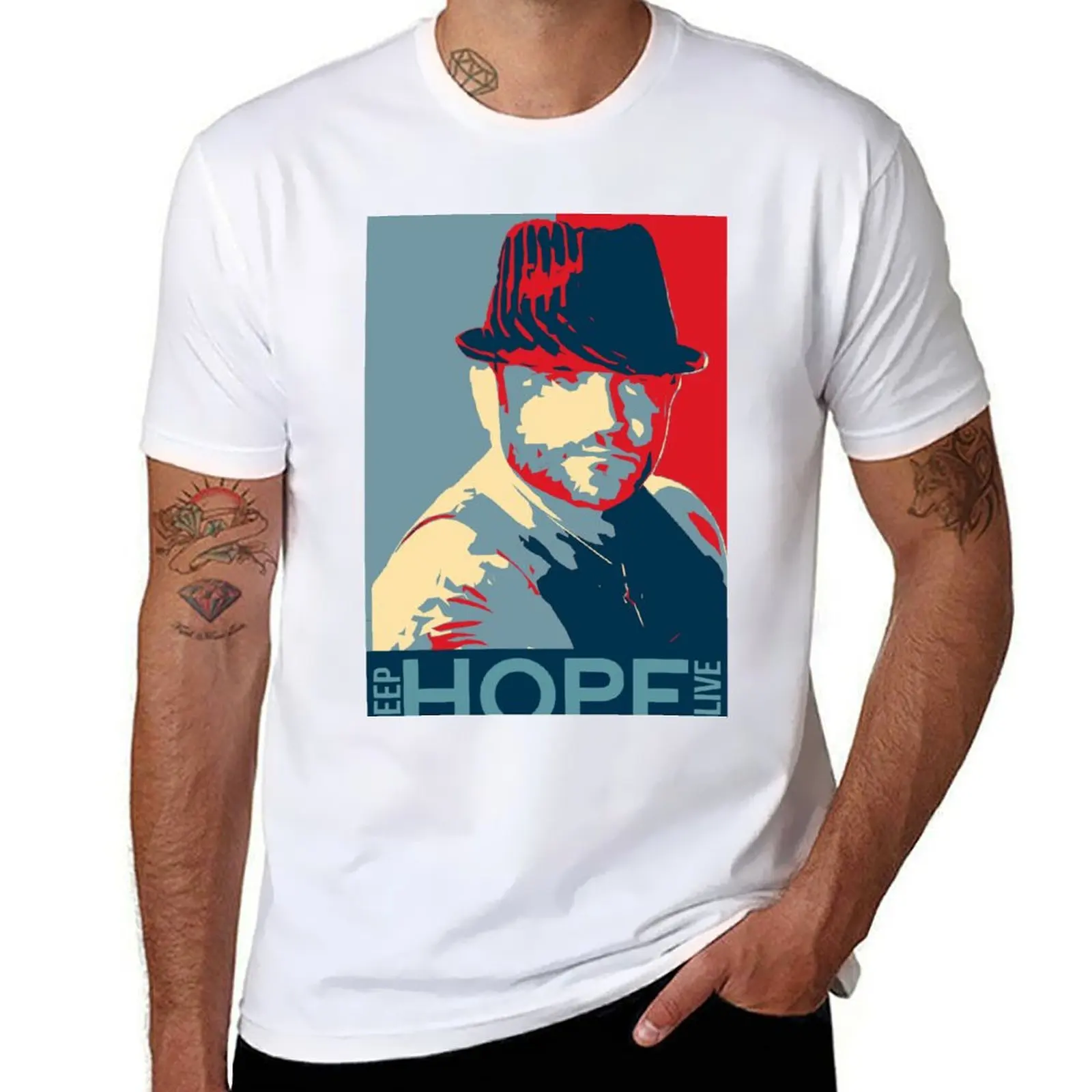 

shirt t men Survivor T-Shirt man CBS cotton t 100% Alive Russell Hantz Hope shirt tshirt Poster- pack Keep cotton